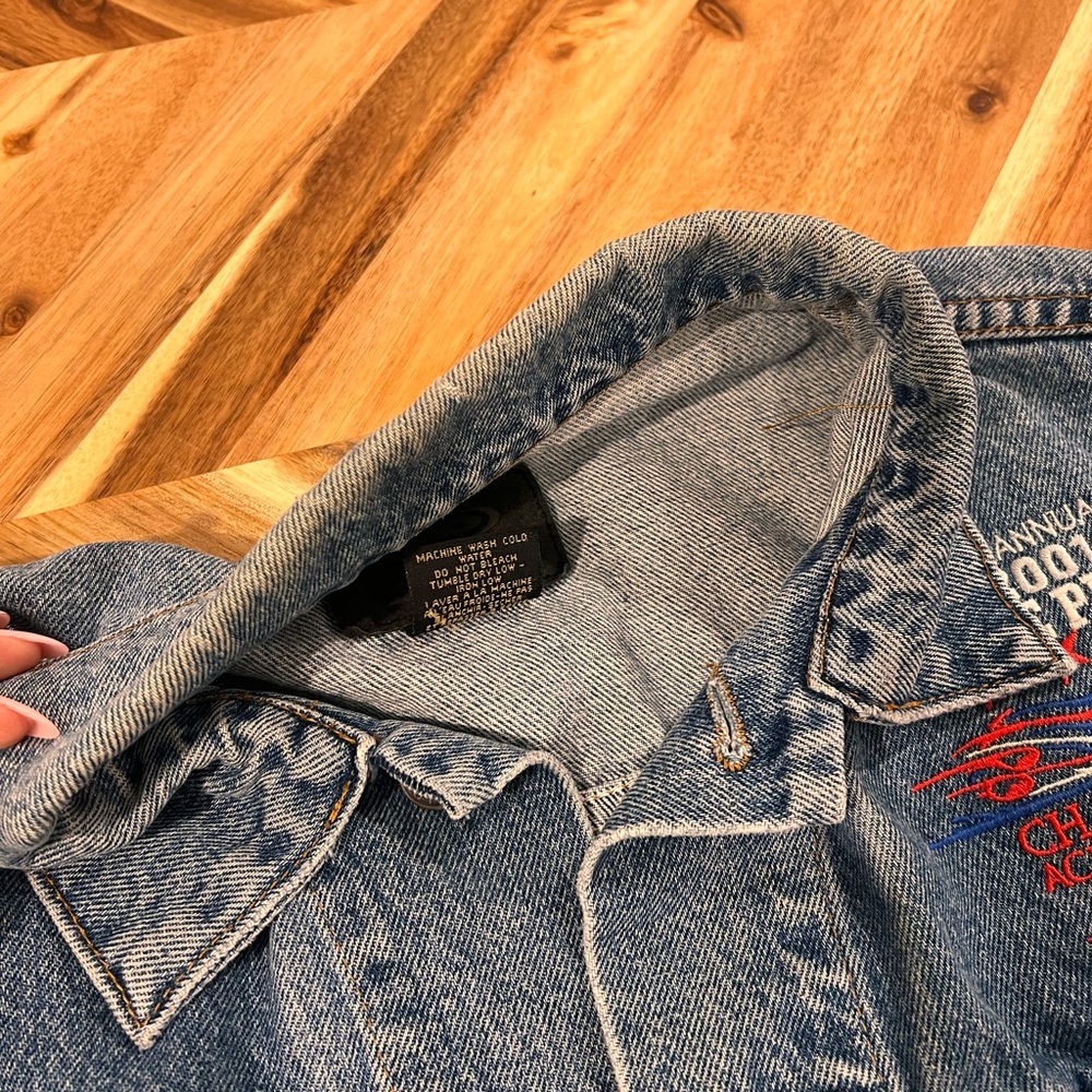 Vintage Denim Kyle Petty Harley Davidson Jean Jacket - Picture 3 of 7